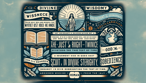 Discovering Divine Wisdom and Guidance in Proverbs 29 and Romans